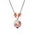 Ocean Jasper Change of Seasons Winter to Spring Necklace on Orange Pearls with Labradorite Beads