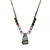 Queens Necklace with Huge Bould opal, Amethyst and smokey Quartz Onion Cut Briolettes and Fancy Sapphire Briolette Necklace