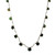 Green Tourmaline Briolette Wave Necklace in Gold