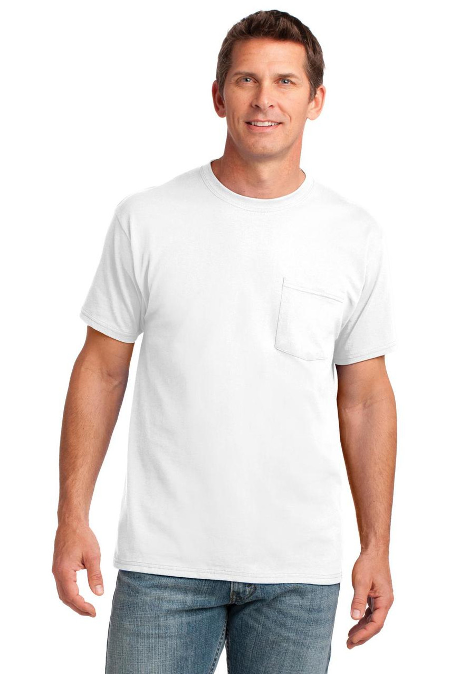 Port & Company Core Cotton Pocket Tee