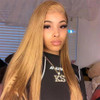 Honey Blonde Color #27 Straight 13x4 Lace Front 4x4 Lace Closure Human Hair Wig
