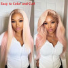 Blonde #613 Straight 13x4 Lace Front 4x4 Lace Closure Human Hair Wig