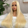 Blonde #613 Layered Butterfly Feathered Wolf Cut 90s Straight 13x4 Lace Front 4x4 Lace Closure Human Hair Wig