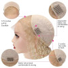 Blonde #613 Water Wave 13x4 Lace Front 4x4 Lace Closure Human Hair Wig