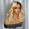 Ombre Blonde Dark Root #613 Body Wave Bob 13x4 Lace Front 4x4 Lace Closure Human Hair Wig