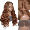 Amber Brown Color #4/30 Blend  Body Wave 13x4 Lace Front 4x4 Lace Closure Human Hair Wig