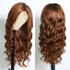 Amber Brown Color #4/30 Blend  Body Wave 13x4 Lace Front 4x4 Lace Closure Human Hair Wig