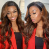 Ombre Brown Body Wave 13x4 Lace Front 4x4 Lace Closure Human Hair Wig