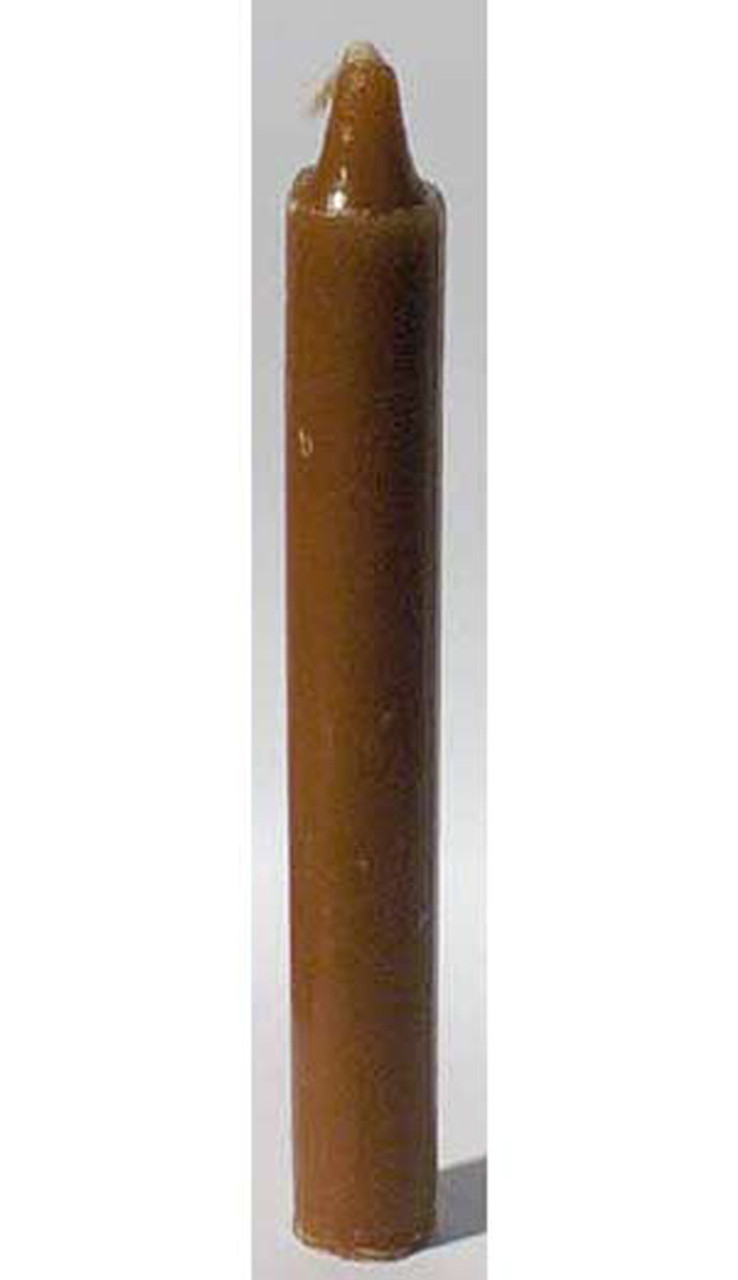 Brown Taper Candle 6"