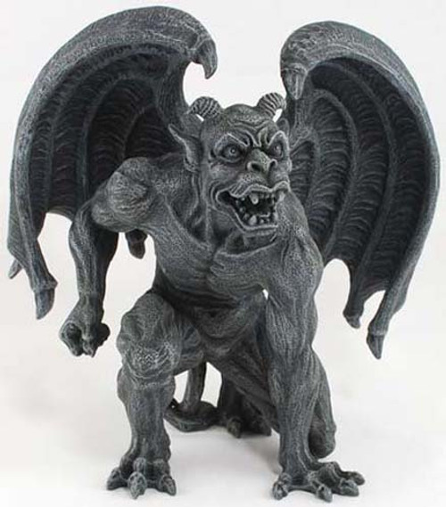 Gothic Horned Bat Cat Gargoyle Bast Figurine Small Mythical Fantasy Decor  Statue