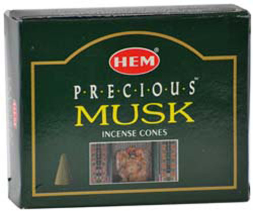 Precious Musk HEM Incense Cones 10 pack