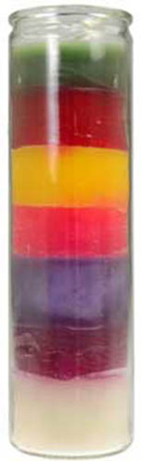 7 Color 7 Day Jar Candle