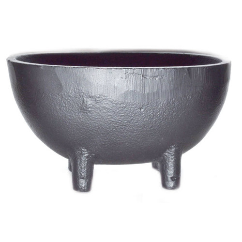 Oval Cast Iron Cauldron 3 1/4"X 5 1/2"