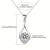 NEW Teardrop Shape Faux Diamond Sterling Silver Pendant Necklace Chain