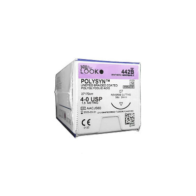 Look PolySyn PGA Sutures 3/0, 24mm, 3/8 Circle - 442B - AHP Dental ...