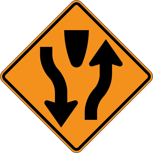 construction road sign