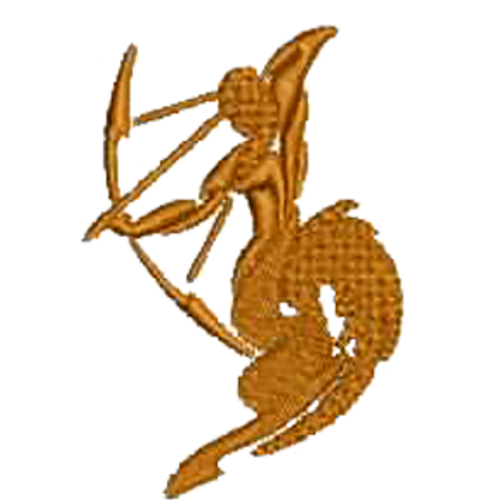 Sagittarius Archer Embroidered Digital Download