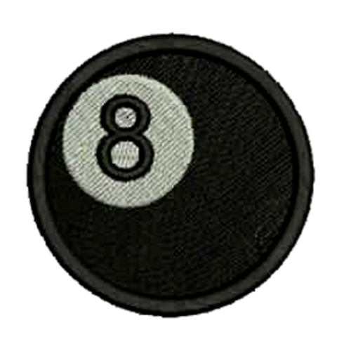 8 Ball Embroidered Patch