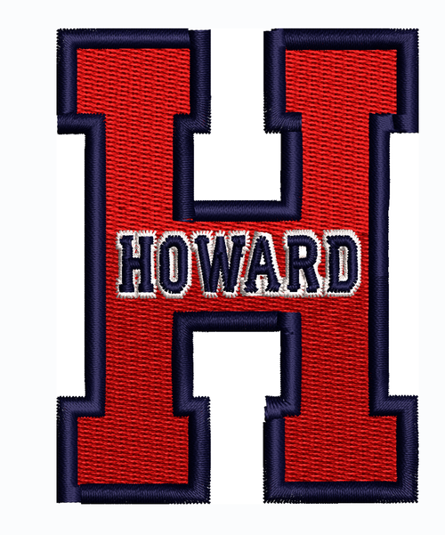 Howard Letter H Embroidered Patch