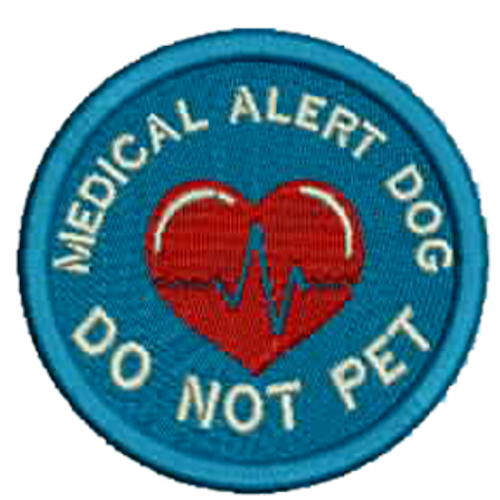 Medical Alert Dog DO NOT PET Embroidered Patch