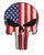 Punisher/American Flag Embroidered Patch