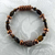 Tiger Eye Gemstones/Copper Stretch Bracelet