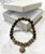 Tiger's Eye/Gold Hematite Chakra Stretch Bracelet-Free Gift Box! 