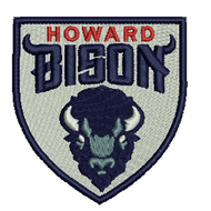 Howard Bison Embroidered Patch