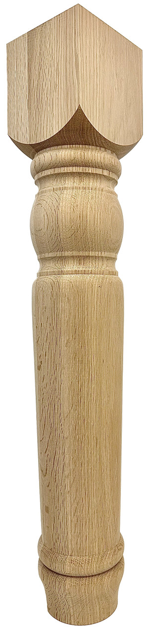 Massive Cheshire Dining Table Leg - 29" Tall x 5" Wide - Highland Manor Wood Products LLC