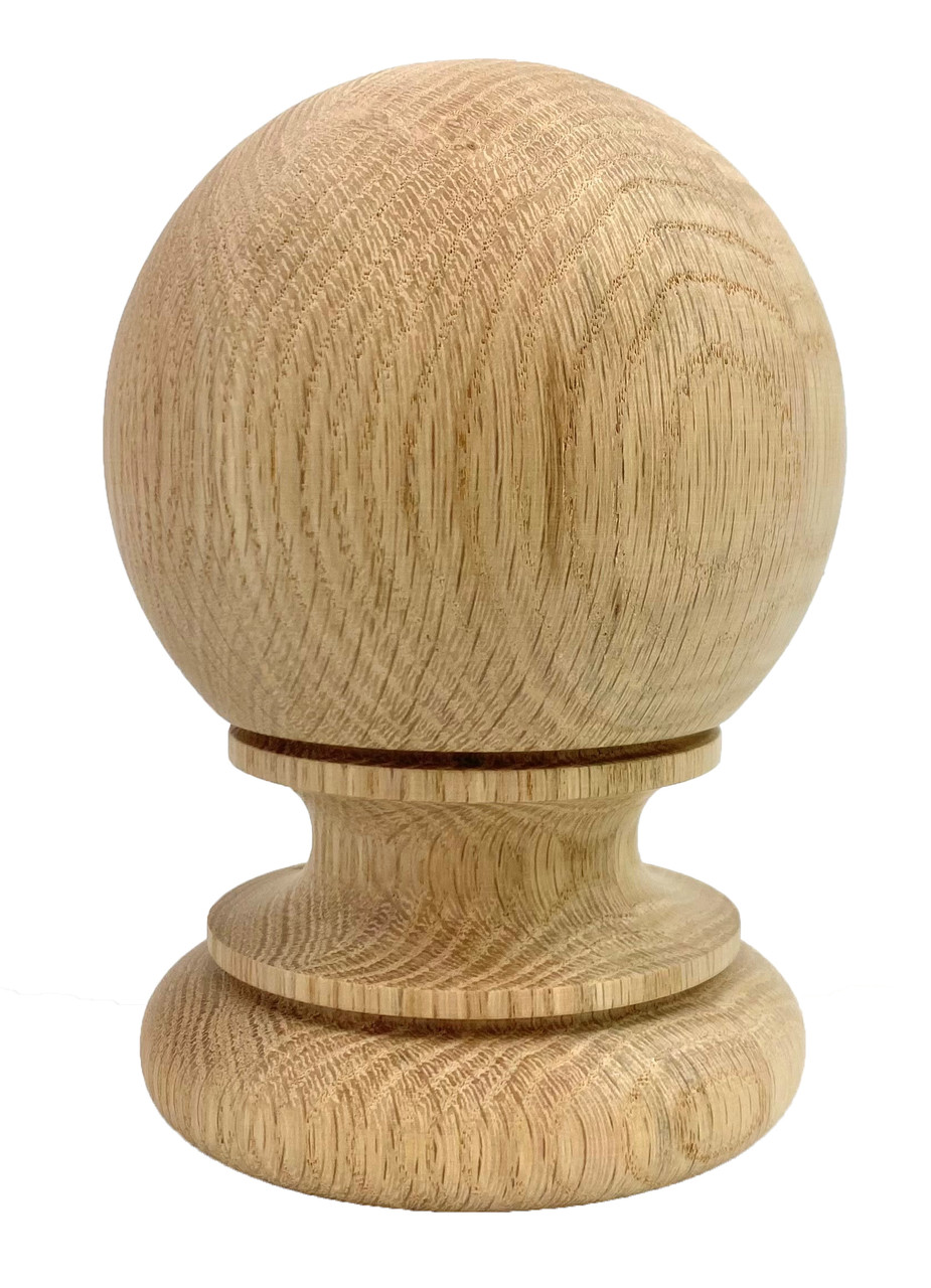 Traditional Ball 6 Cedar Wood Finials by Mr Spindle 