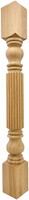Hinesville Reeded Island Leg - 34 1/2" Tall x 3 1/2" Wide