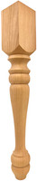 Narrow Heirloom End Table Leg - 21" Tall x 3" Wide