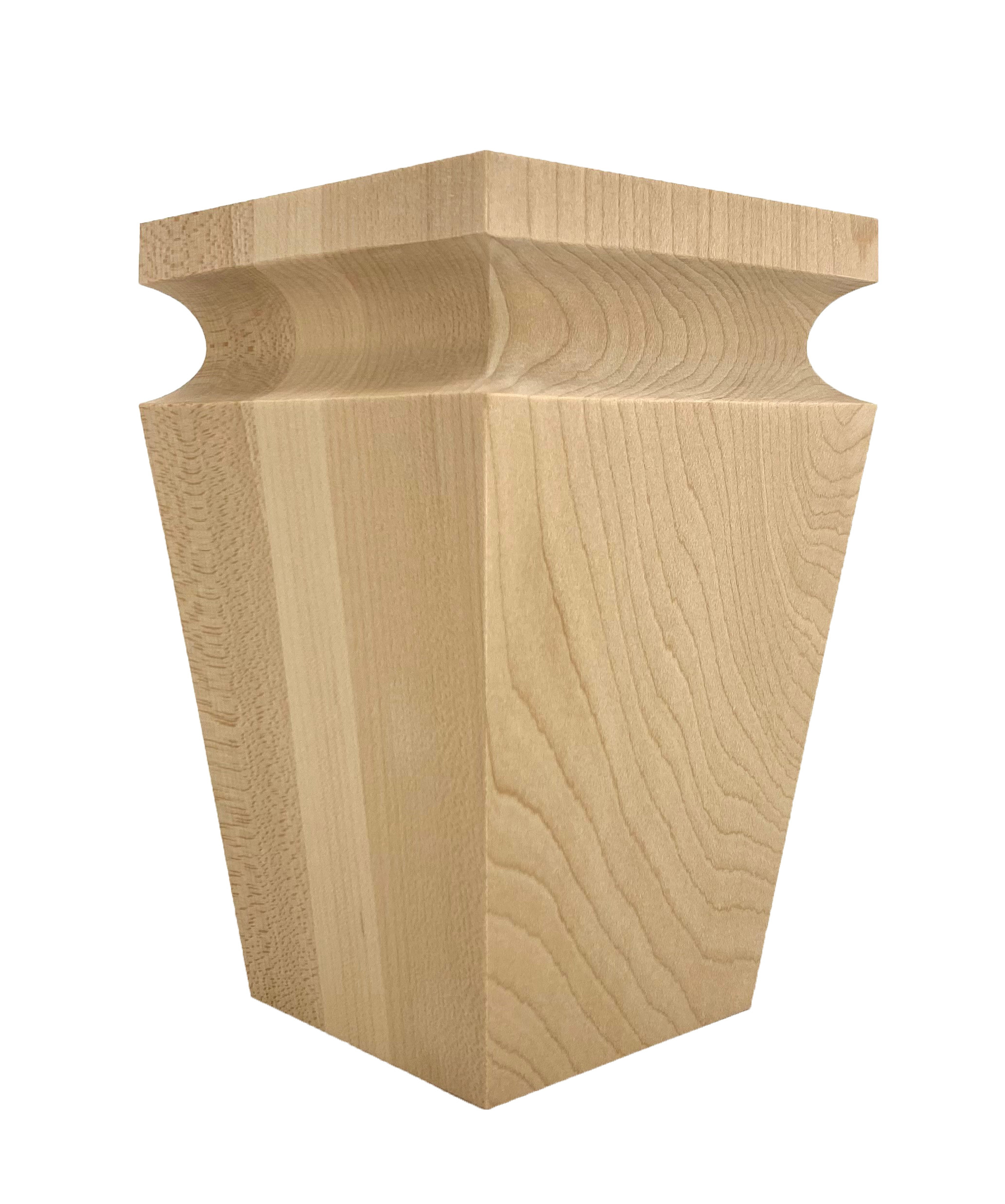 Cascadia Bun Foot - 5 3/4" Tall x 2 13/16" Wide - Highland Manor Wood ...