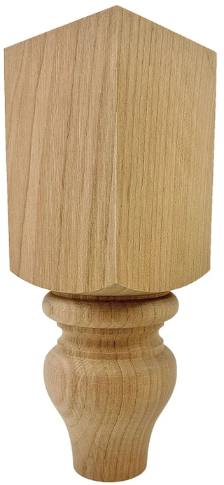 Round Abilene Sofa Leg in cherry