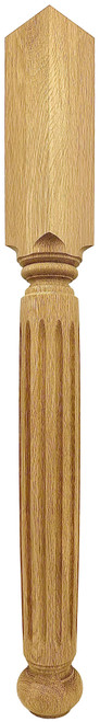 Waterbury Fluted Island Leg - 34 1/2" Tall x 3 1/2" Wide