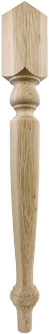 Narrow Seneca Dining Table Leg - 29" Tall x 3" Wide