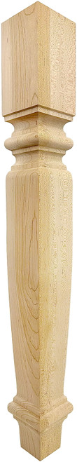 Square Countryside Dining Table Leg - 29" Tall x 3 1/2" Wide