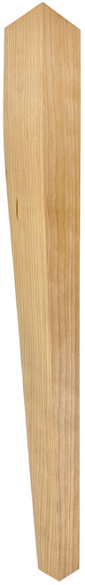 2 Sided Tapered Island Leg - 35 1/2" Tall x 3 1/2" Wide 
