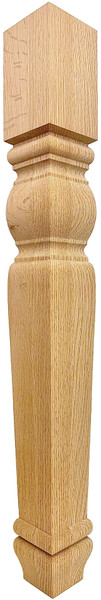 Square Cheshire Dining Table Leg - 29" Tall x 3 1/2" Wide