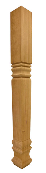 Square Farmhouse Stretcher Island Leg - 34 1/2" Tall x 3 1/2" Wide