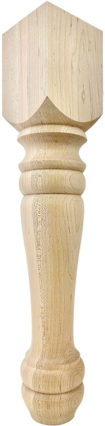 Heirloom End Table Leg - 21" Tall x 4" Wide