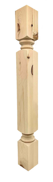 Meridian Double End Turned Island Leg - 34 1/2" Tall x 3 1/2" Wide