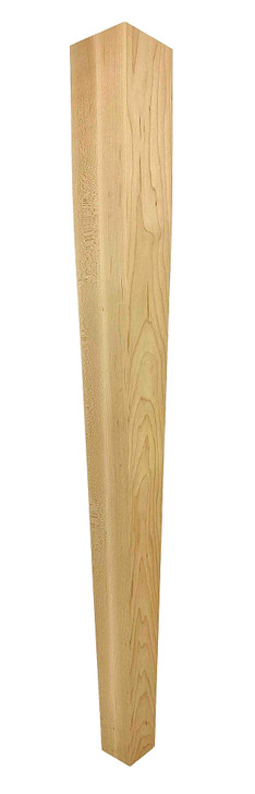 4 Sided Tapered Island Leg - 34 1/2" Tall x 3 1/2" Wide