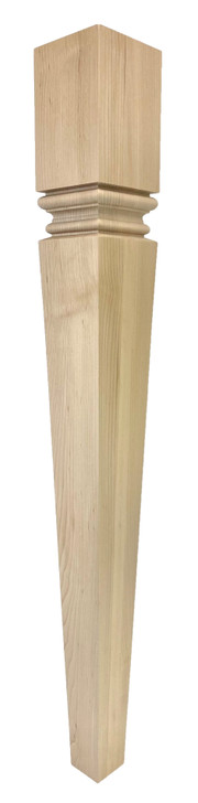 Modern Square Meridian Island Leg - 35 1/2" Tall x 4" Wide