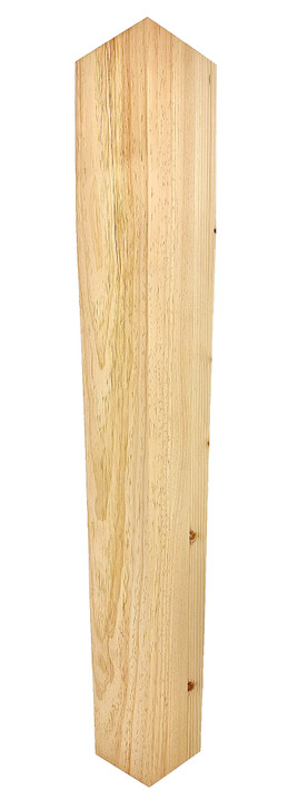 Massive 4 Sided Tapered Island Leg - 35 1/2" Tall x 5" Wide