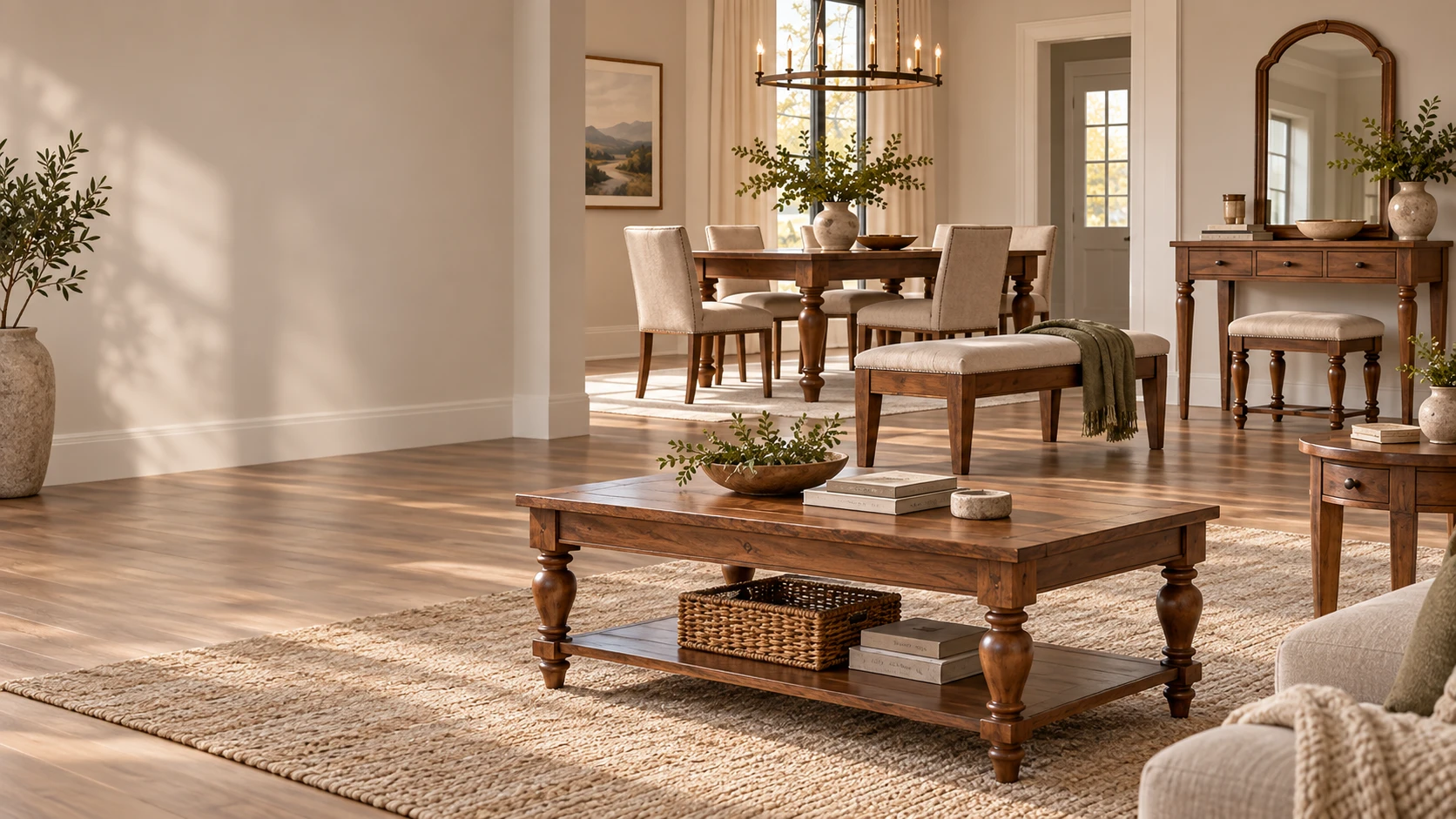 Furniture featuring American-made hardwood furniture legs