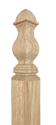 Square On Square Traditional Corner Guard Both Ends Turned - 48" Tall x ...