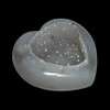 Agate geode heart 