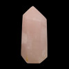Rose quartz crystal point
