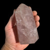 Rose quartz crystal point
